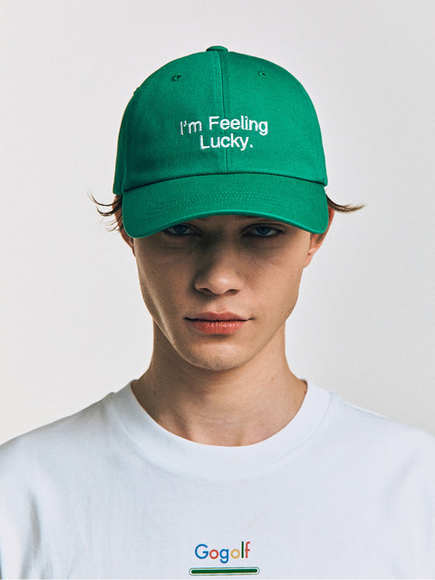 골프,골프 - 컨티먼트 (CONTEMENT ) - ‘I’m Feeling Lucky’ COTTON CAP_GREEN