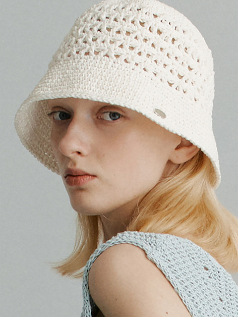 모자 - 더 라이 (THE RYE) - Knitted Bucket Hat(Ivory)