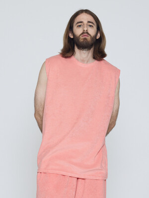 CB TERRY TOWEL SLEEVELESS (PINK)