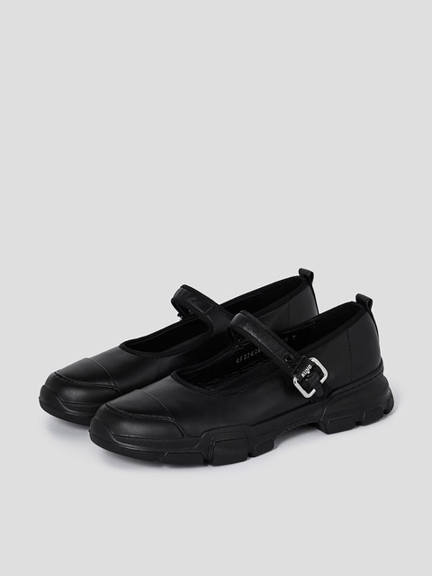 스니커즈 - 구호 (KUHO) - [COMFY601] Leather Mary Jane Shoes  Black (KF37K2MW25)