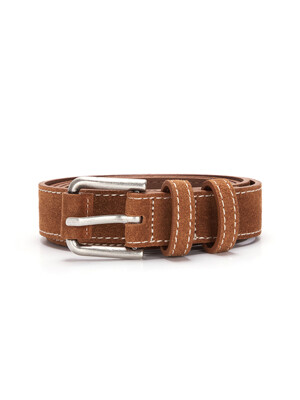 SUEDE LEATHER BELT IN CAMEL