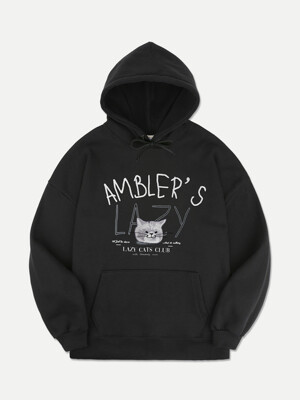 Lazy day of cats Over fit Hoodie AHP1106 (Black)