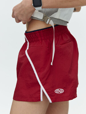 RUNNING TRACK NYLON SHORTS_RED