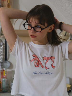 ribbon crop t-shirt_ivory