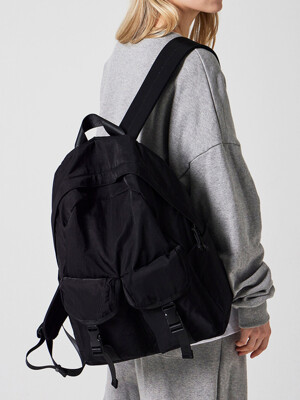 워시드 나일론 투포켓 백팩 Washed Nylon Two-pocket Backpack