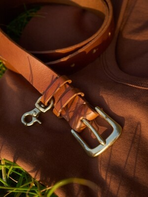 Saalty Leather Belt / Brown