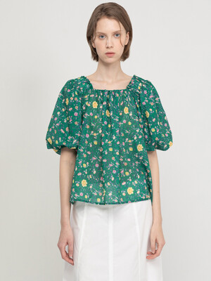 Floral blouse_Green