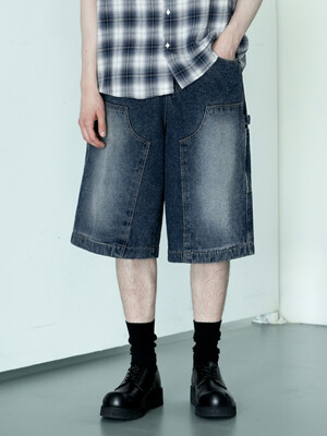 M228 WASHED CARPENTER DENIM PANTS_DEEP BLUE