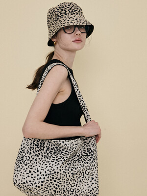 Leopard Square Hobo Bag_3color(Reversible)