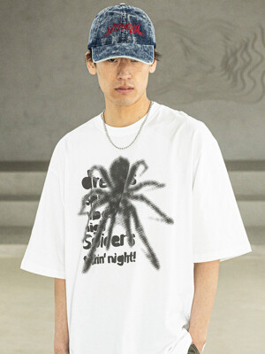 SPIDER REAL OVERSIZED SHORT T-SHIRTS MSFTS001-WT