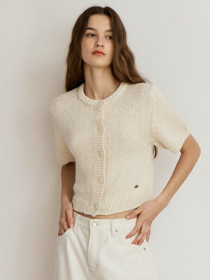 BUTTON CARDIGAN_BEIGE