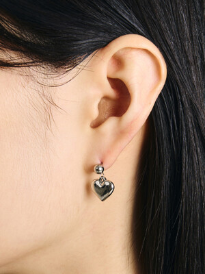 SBW003 Rinked heart earrings