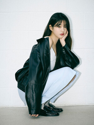VINTAGE LEATHER BLOUSON JACKET BLACK