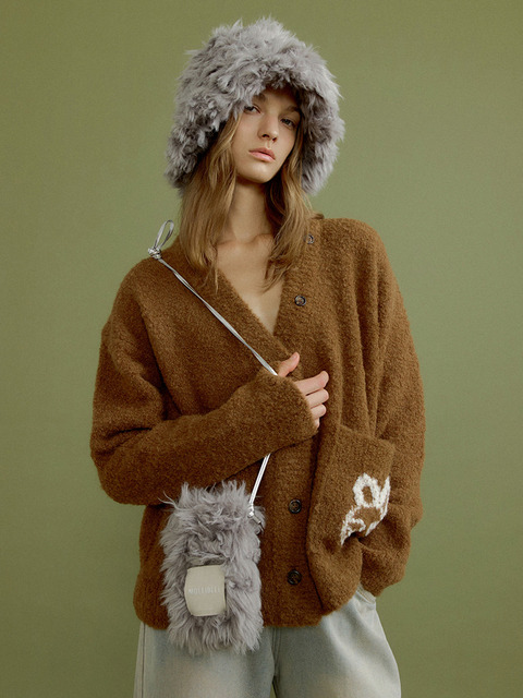 ★MOLLIOLLI★ Prelude Eco Fur Coat [Pink] 몰리올리]Prelude Eco Fur Coat [Pink]