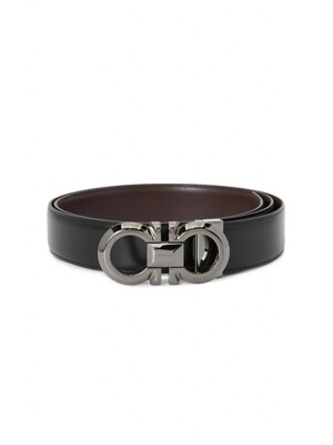 FERRAGAMO 페라가모 간치니 남성 양면 벨트 67 0320 001 0770936 (프리컷팅)