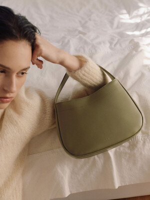Curly tote bag Olive grove