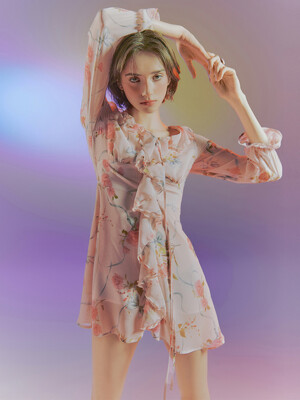 Enchanted garden mini dress(2colors)