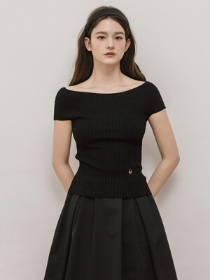 See off Black knit