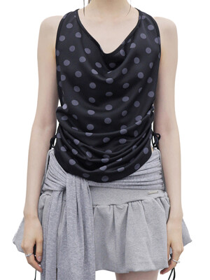DRAPPING HALTERNECK SLEEVELESS