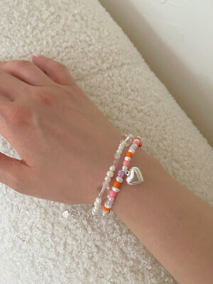 [단독]clear quartz bracelet (Silver 925)