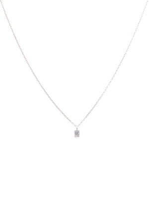 mini square cz necklaces (silver925)