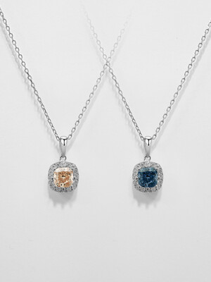 [Silver925] Blenheim Cushion Petit Necklace (2COLORS)