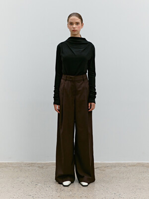 TWF ONE TUCK WIDE PANTS_2COLORS