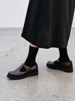 T STRAP LOAFER [C2F03 WN]