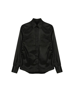 WAXING DRESS UP SHIRT IN BLACK