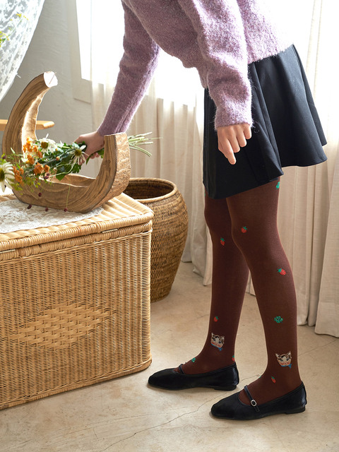 패션액세서리 - 삭스어필 (SOCKS APPEAL) - NAT tights cat and strawberry