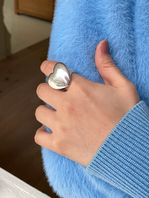 [silver925] jumbo heart ring