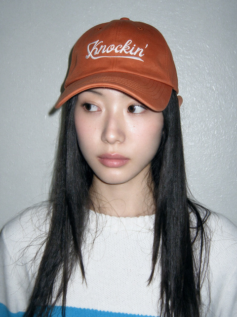 오가프 KNOCKIN LOGO B.B CAP ORANGE