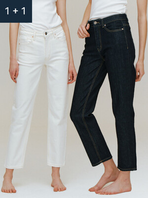[1+1] Mid-rise Straight Jeans_6color
