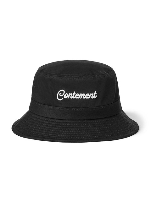 골프,골프 - 컨티먼트 (CONTEMENT ) - VINTAGE LOGO BUCKET HAT_BLACK