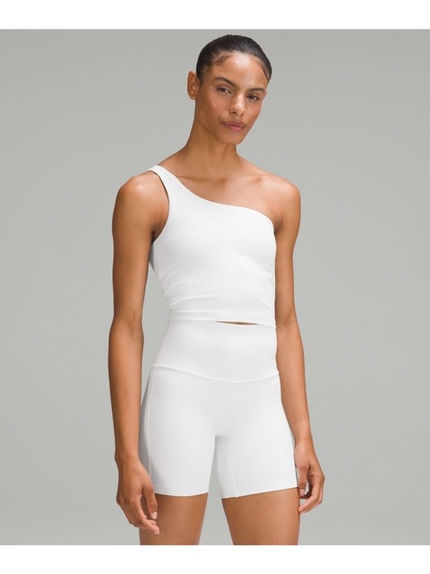 스포츠웨어 - 룰루레몬 (lululemon) - 리브드 Nulu™ 에이시메트리컬 요가 탱크 - WHT