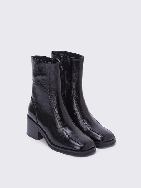 부츠 - 슈콤마보니 (SUECOMMA BONNIE) - Crack ankle boots(black)_DG3CW23509BLK