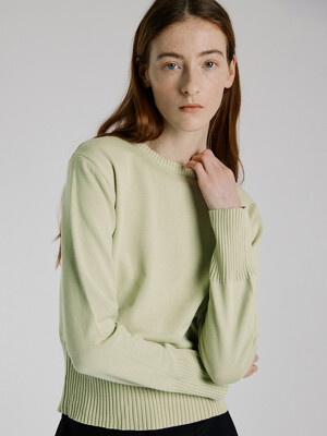 Harper knit pullover_lime