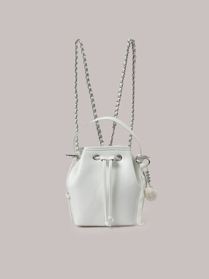 [키링증정] 2way Chain Bag - White