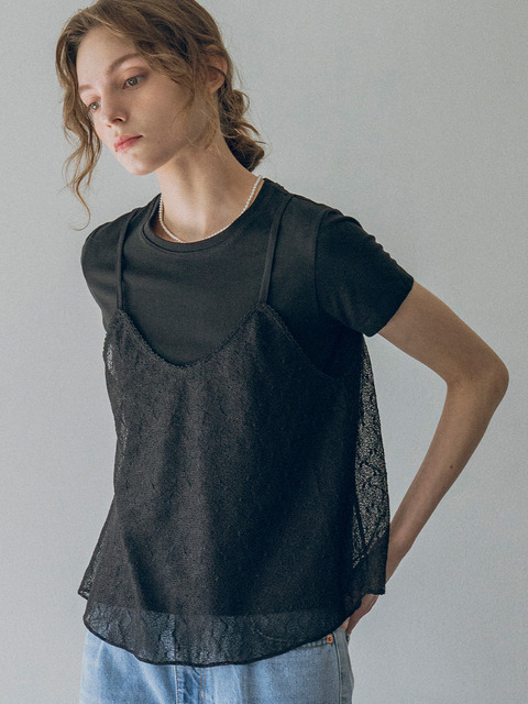 DEINET ♥ DEINET STAR GRAPHICS SLEEVELESS/追跡付 다이닛]DEINET STAR GRAPHICS SLEEVELESS IN BLUE