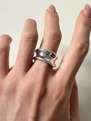 [925silver] Heavy malt ring