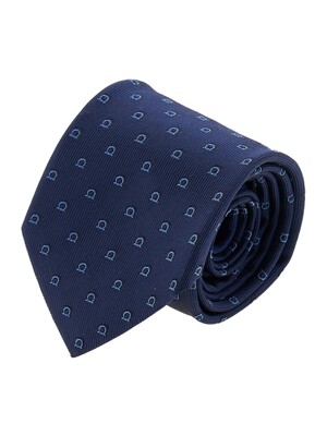 [페라가모] 남성 간치니 로고 실크 타이 35 0809 NAVY 0757847