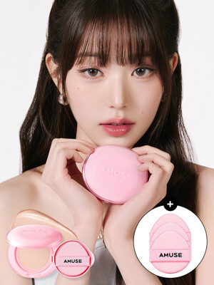 [퍼프3P 증정] (본품+리필2ea) 듀 파워 비건 쿠션 세트 (AD)