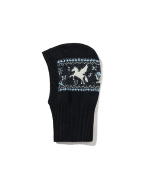 Nordic Knit Balaclava Black