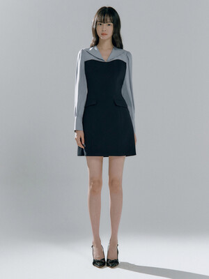 Aella block mini dress (2colors)