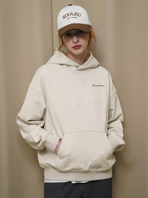 SITP5177 아카이브 후드 티셔츠_Oatmeal melange