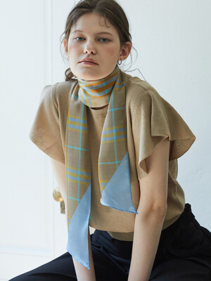 Here and There Long Petit Silk Scarf [PML-1419]