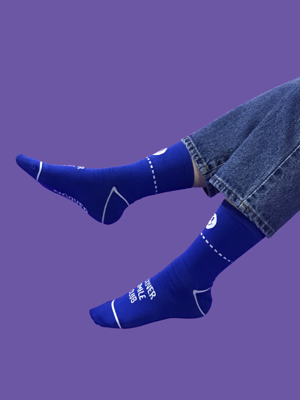 Smile club socks-blue