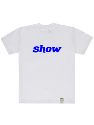 [UNISEX]SHOW 로고 반팔티_화이트