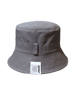 [unisex]EL COTTON GRAY BUCKET HAT