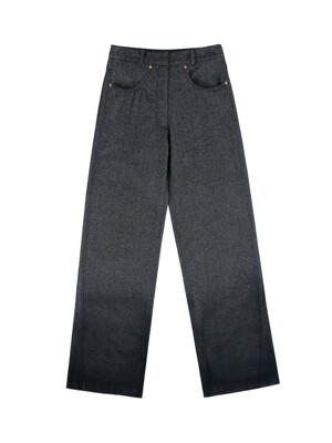 Gradient Denim Cinch Back Trousers